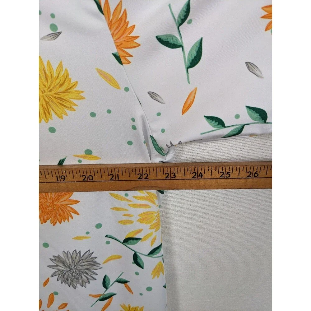 William Murray Golf Polo Shirt Men’s L XL Mums The Word White Floral Performance - Picture 11 of 12